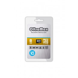 OltraMax microSD 8GB Class 10 без адаптера Карта памяти 