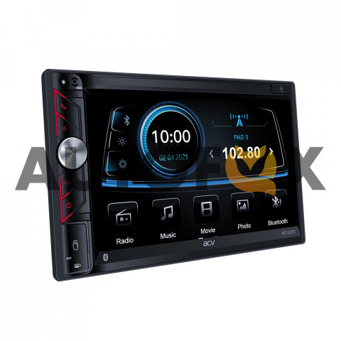 ACV WD-6930 (Инкодер) Din EURO\WinCe\IPS1024*600\USB\SD\AUX\BT\4х50