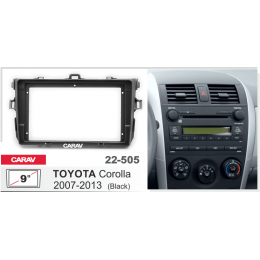 Carav 22-505: 9" TOYOTA Corolla 2007-2013 Black