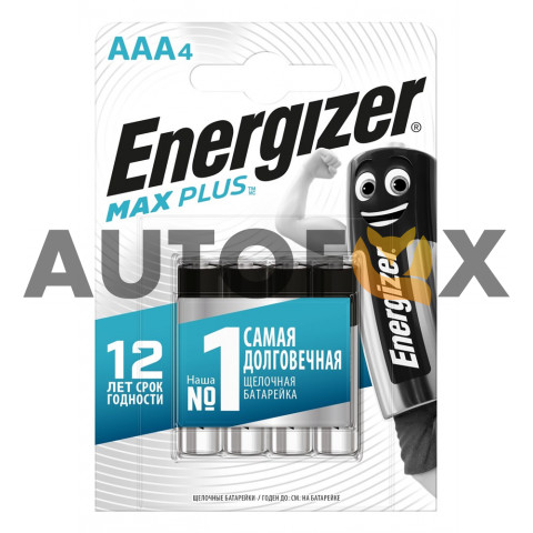 Элемент питания Energizer AAA LR03 Max Plus/4BL