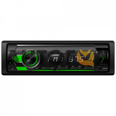 ACV AVS-934BG 1din ресивер 24V!/зеленая/BT/USB/SD/FM/AUX/MP3/4*45/фикс.панель. Магнитолы