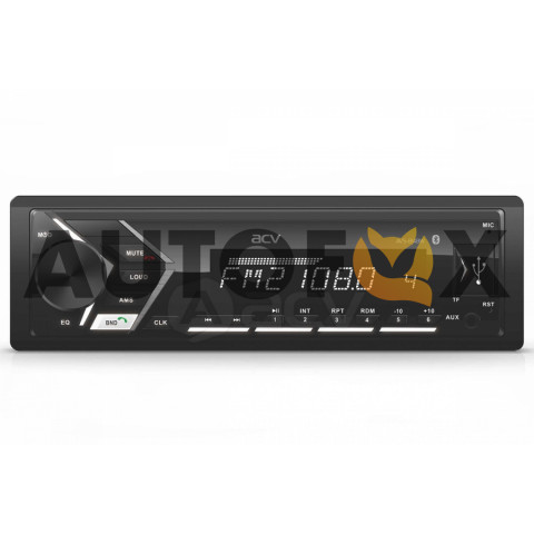 ACV AVS-814BW 1din/белая/Bluetooth/USB/AUX/SD/FM/4*50