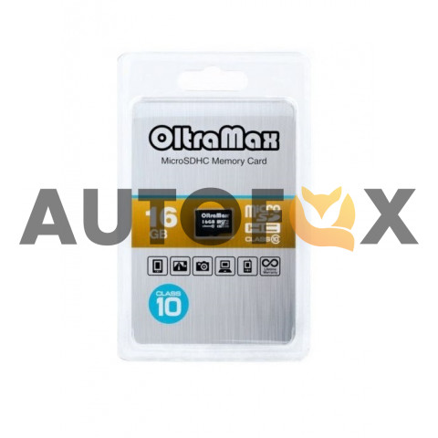 OltraMax microSD 16GB Class 10 без адаптера Карта памяти 