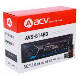 ACV AVS-814BB 1din/голубая/Bluetooth/USB/AUX/SD/FM/4*50