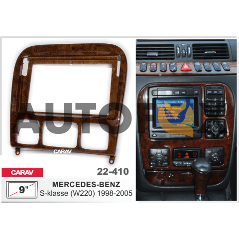 Carav 22-410: 9" MERCEDES-BENZ S-klasse (W220) 1998-2005